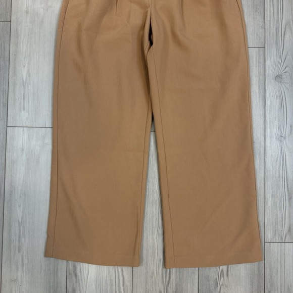 Abercrombie Pants 30/10S Brown Sloane Tailored Linen Trouser Pants 27" Inseam - Picture 3 of 12